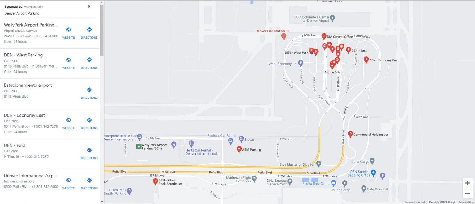 Denver Airport Parking - Economy - Valet - Garage - Shuttle parking